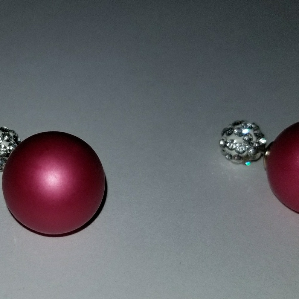 406 Simply Elegant Pearl/ CRYSTAL earrings New